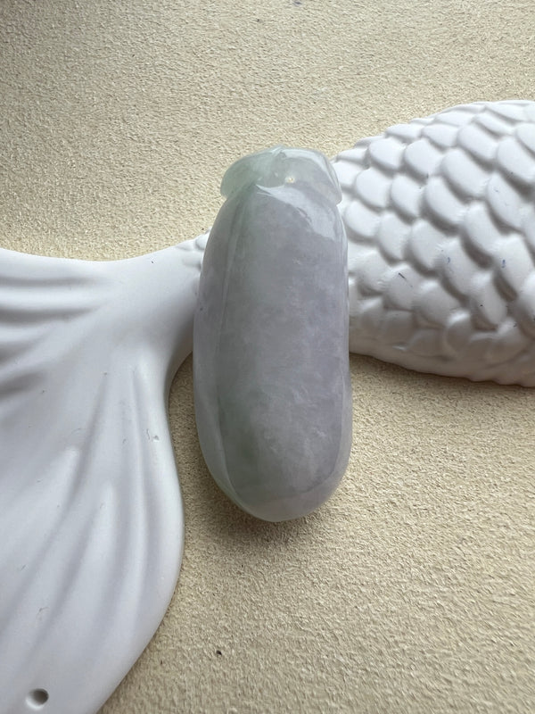 Lucky Melon green jade pendant (39mm)